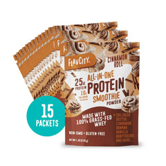 Cinnamon Roll Protein Smoothie Packets