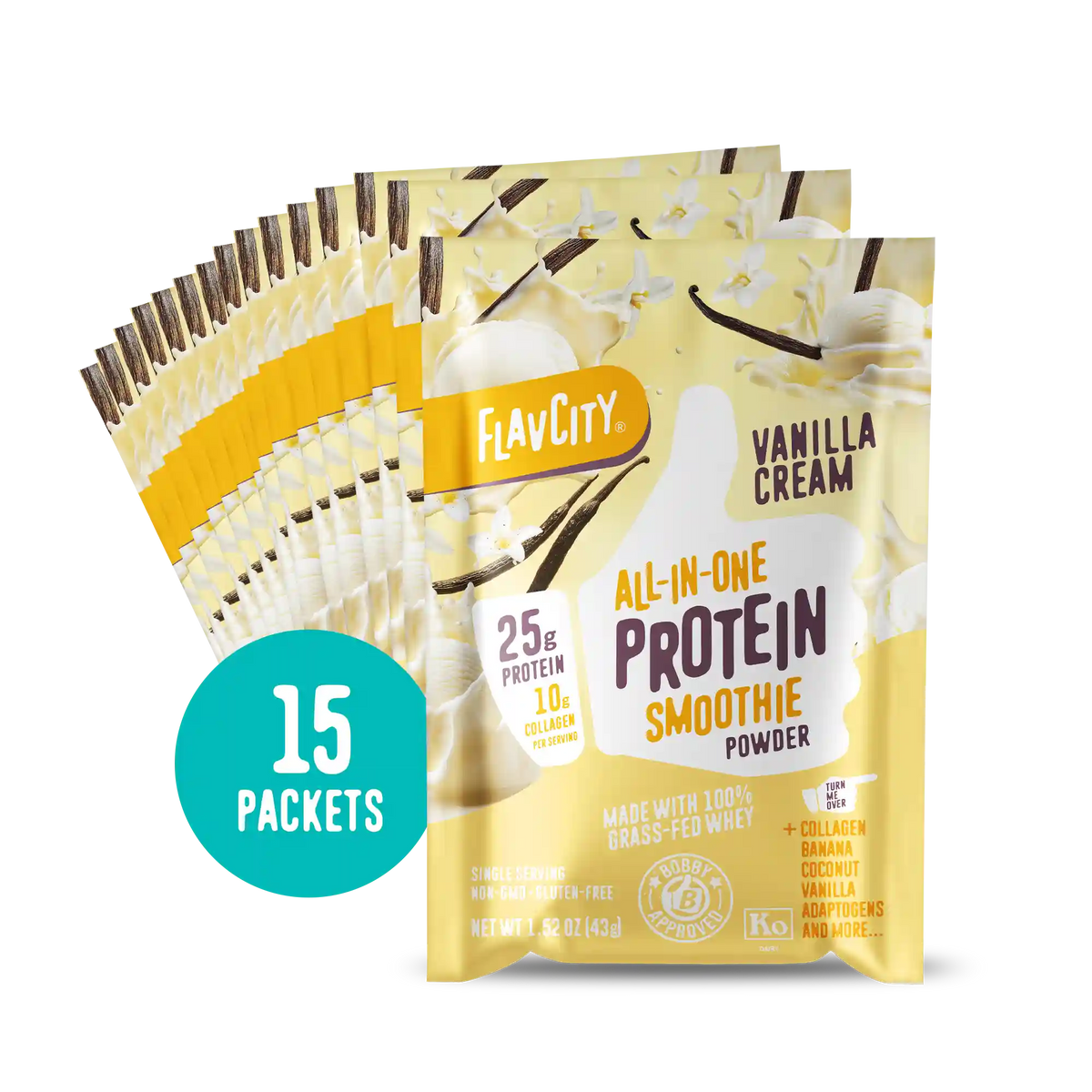 Vanilla Cream Protein Smoothie Packets