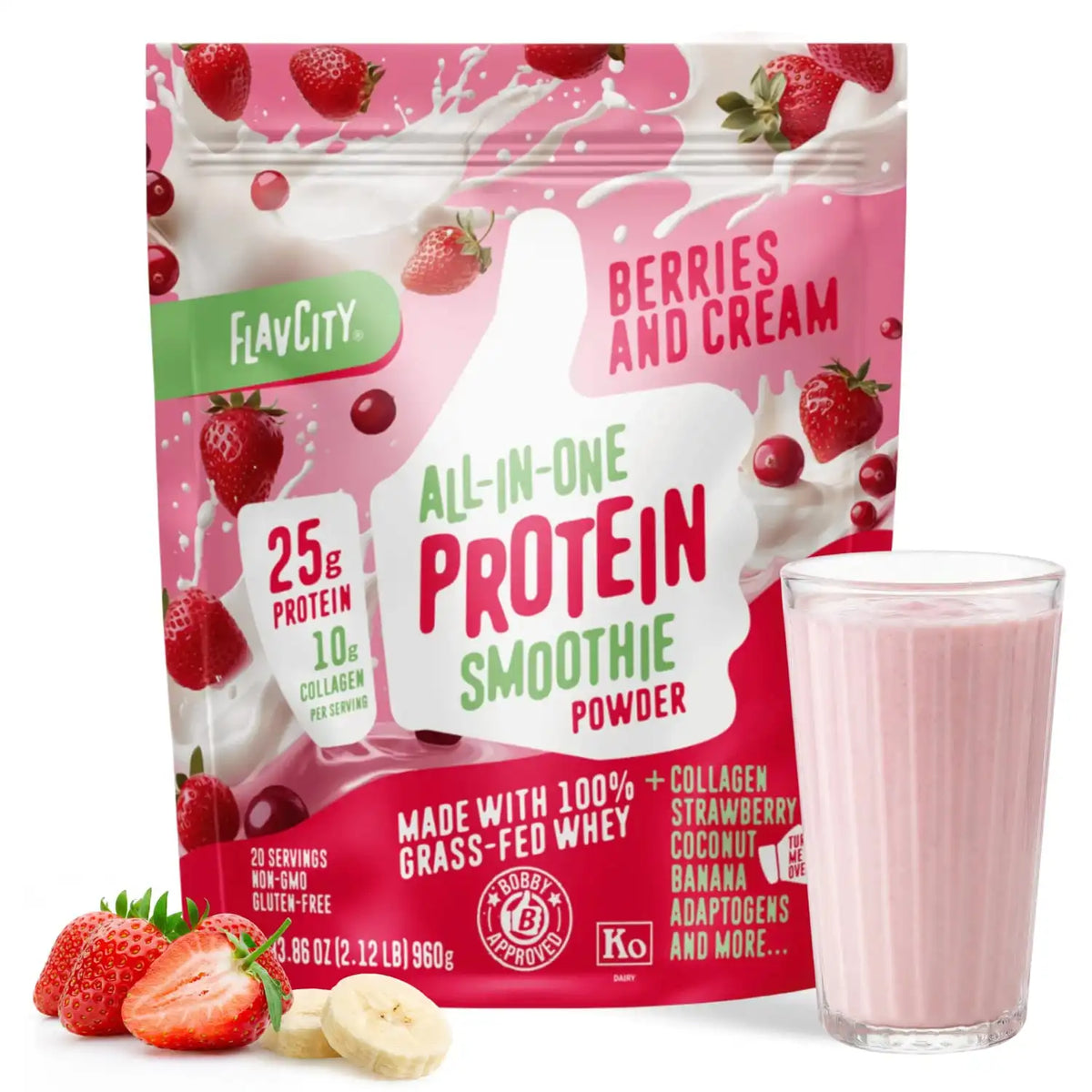 Berries & Cream Protein Smoothie