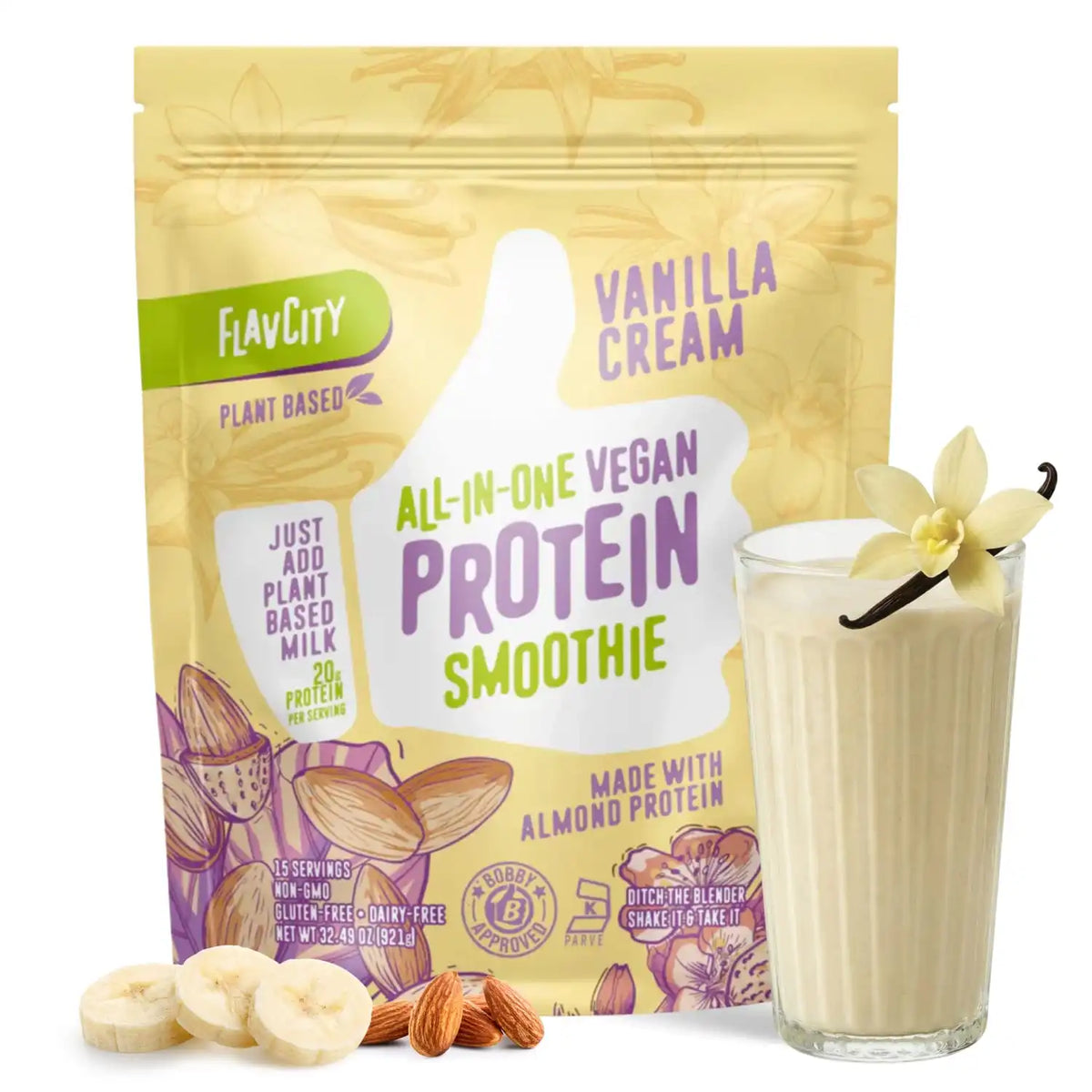 Plant-Based Vanilla Protein Smoothie